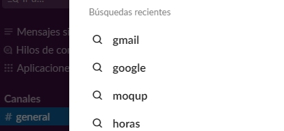 Slack Busqueda