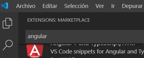 Angular en Visual Studio Code