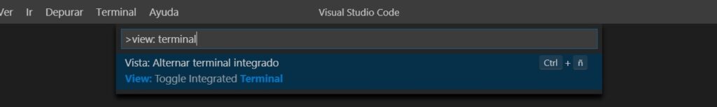 Visual Studio Code Terminal Integrada